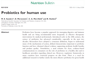 ISAPP publishes new paper on “Human Use of Probiotics” 7 probiotics paper 1