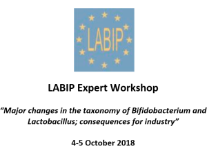 Forthcoming changes in Lactobacillus taxonomy 5 title page lactobaccilus post e1539051442470