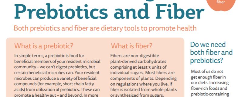 Types of prebiotic fibers