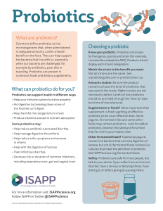Probiotics 0119