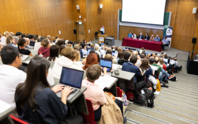 Audience observing panel on probiotics for preterm infants